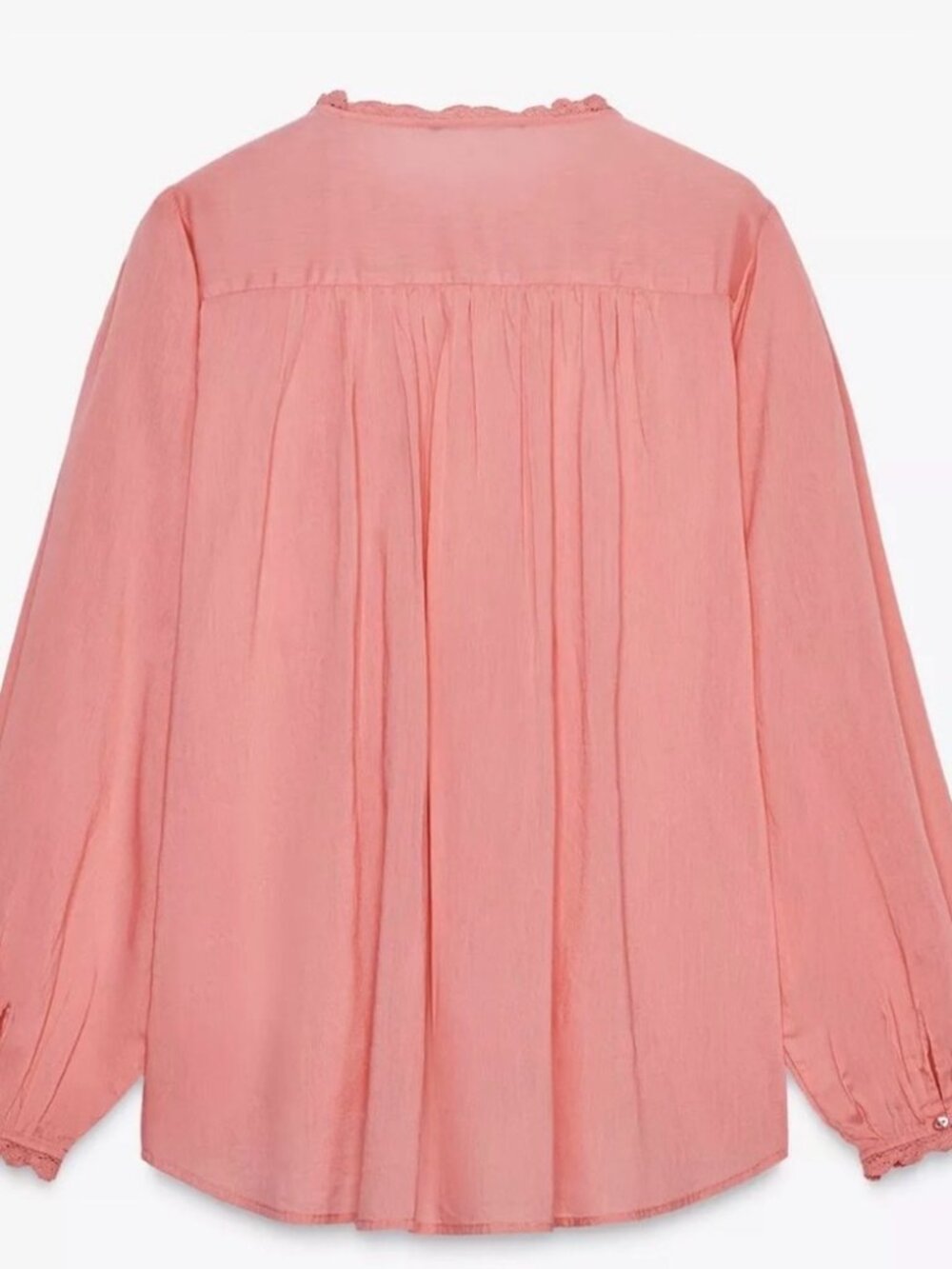 NWT ZARA LACE ROMANTIC BLOUSE XS - Picture 5 of 5